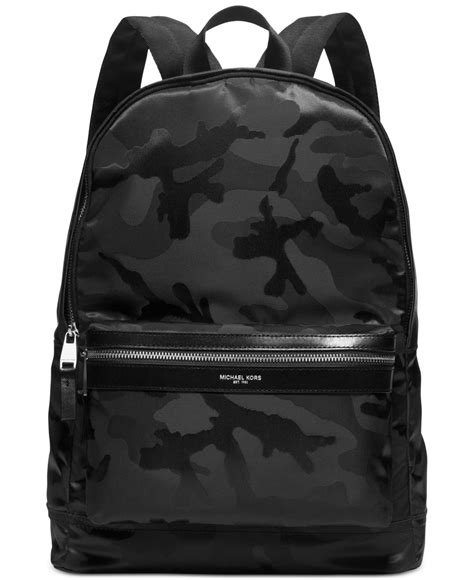 michael kors emmy backpack black|michael kors black camo backpack.